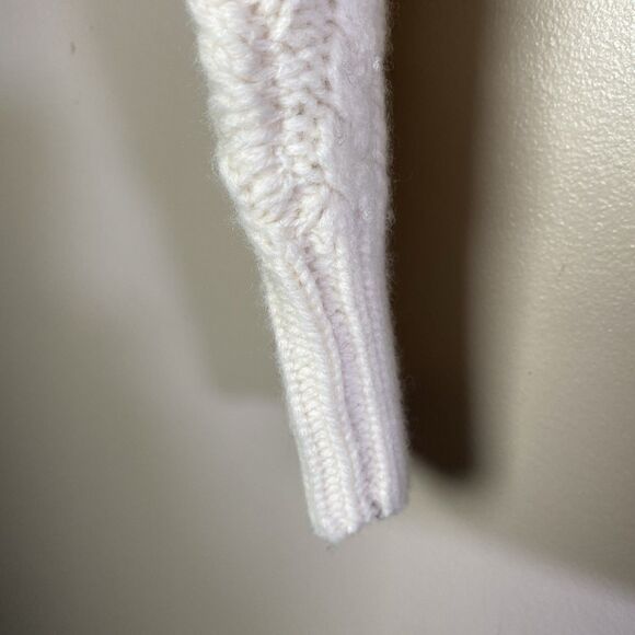 J Crew Merino Wool Shawl Collar Irish Aran Fisherman Cardigan Sweater  Men XS - Picture 8 of 16